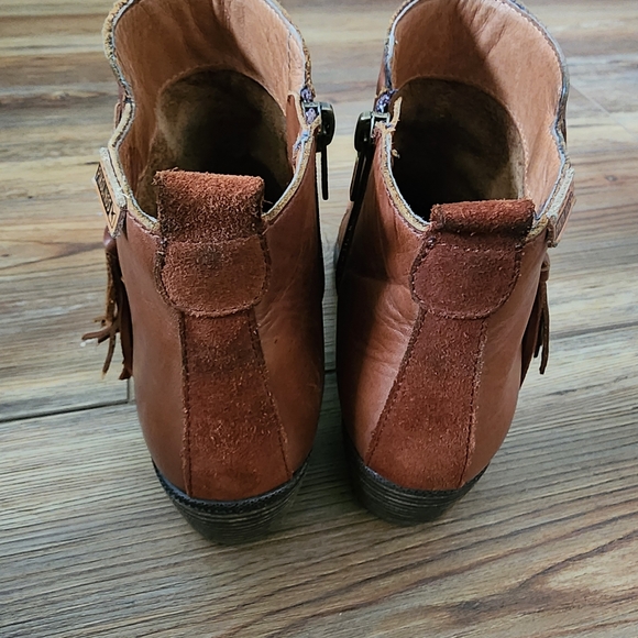 Pikolinos Baqueira Western Ankle Cowboy Boots Womens 38 7.5 - 8 Brown - Picture 7 of 15